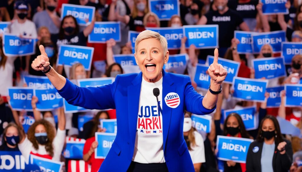 Ellen DeGeneres and her impact on Joe Biden's celebrity support