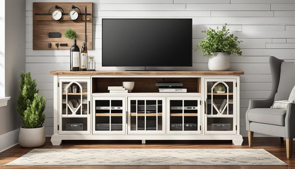 customizable farmhouse style TV stands