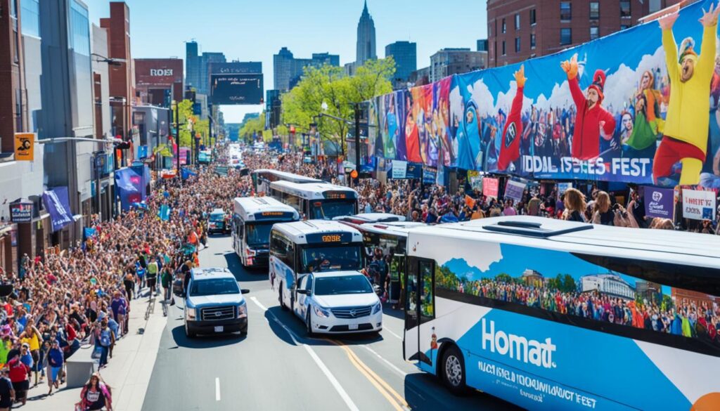 Homat Idol Fest transportation